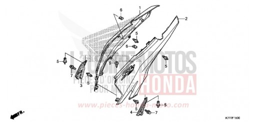 BODY COVER SH125ADK de 2019